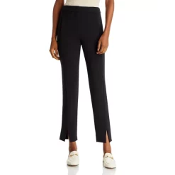 BCBGMAXAZRIA Kurra Slim Slit Hem Pants Black