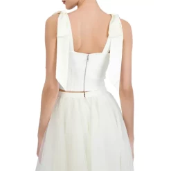 BCBGMAXAZRIA Cropped Corset Top Gardenia -Cheap Bcbg Store unnamed file 202