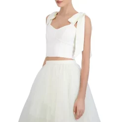 BCBGMAXAZRIA Cropped Corset Top Gardenia -Cheap Bcbg Store unnamed file 203