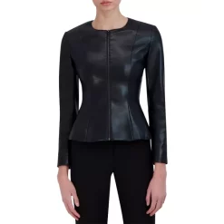 BCBGMAXAZRIA Faux Leather Jacket Black